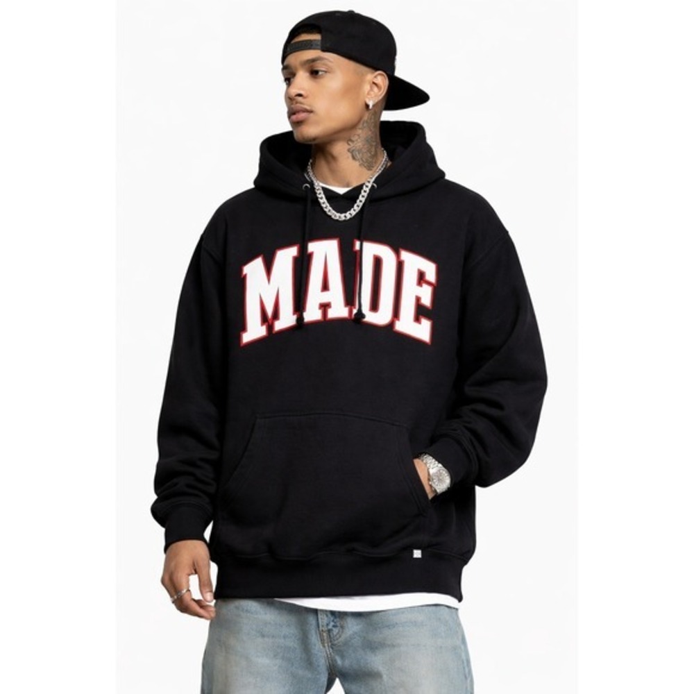 MADE Urban Apparel Black Unisex Hoodie Size‎ M